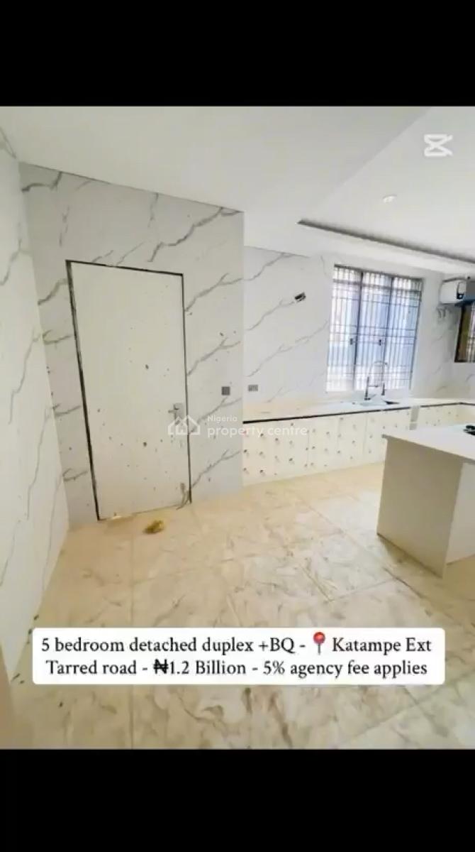 5 Bedroom Detached Duplex, Bq,, Katampe Extension, Katampe, Abuja, Detached Duplex for Sale