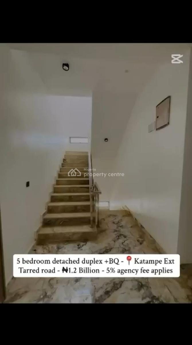 5 Bedroom Detached Duplex, Bq,, Katampe Extension, Katampe, Abuja, Detached Duplex for Sale
