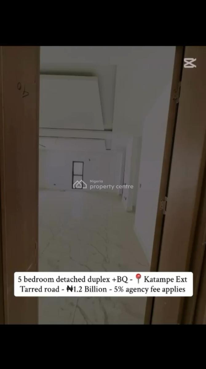 5 Bedroom Detached Duplex, Bq,, Katampe Extension, Katampe, Abuja, Detached Duplex for Sale