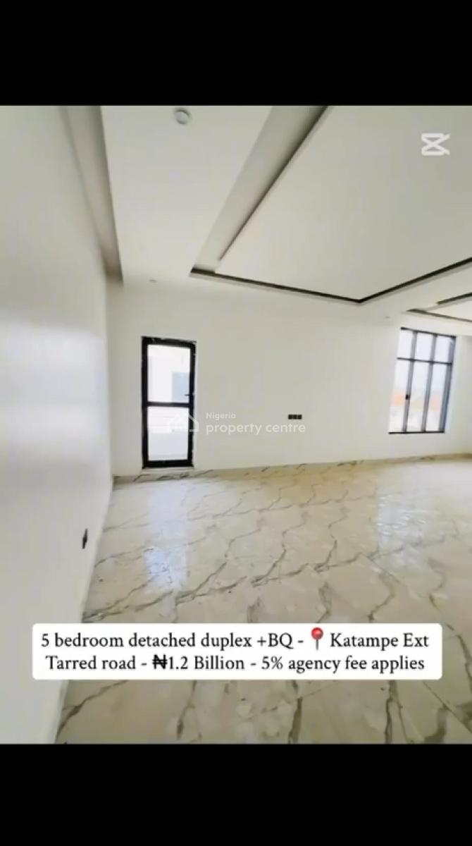 5 Bedroom Detached Duplex, Bq,, Katampe Extension, Katampe, Abuja, Detached Duplex for Sale