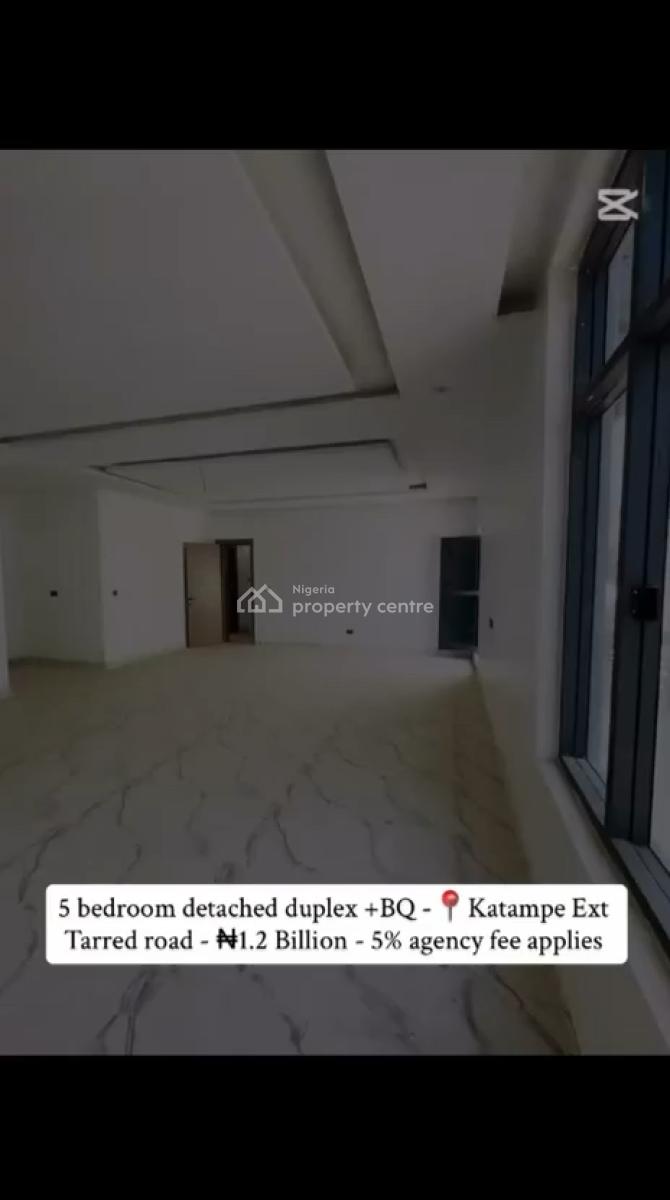 5 Bedroom Detached Duplex, Bq,, Katampe Extension, Katampe, Abuja, Detached Duplex for Sale