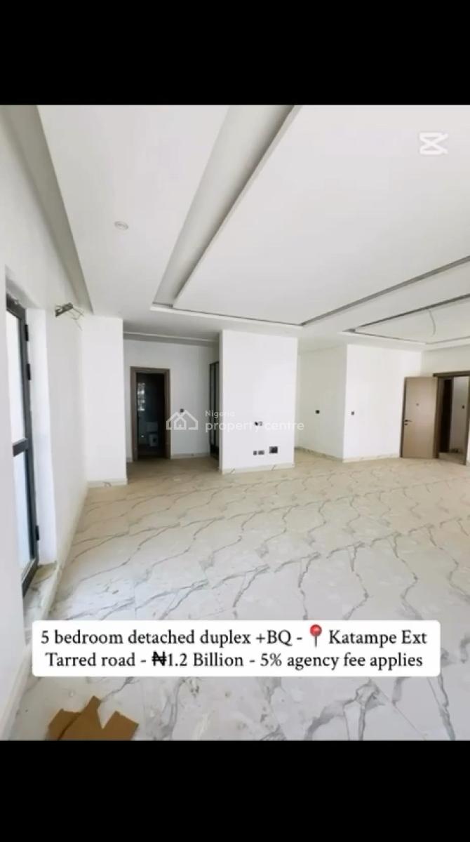 5 Bedroom Detached Duplex, Bq,, Katampe Extension, Katampe, Abuja, Detached Duplex for Sale