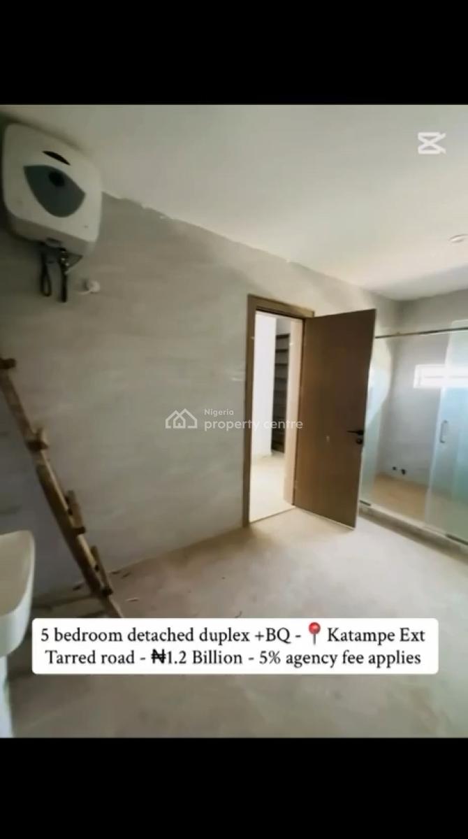 5 Bedroom Detached Duplex, Bq,, Katampe Extension, Katampe, Abuja, Detached Duplex for Sale