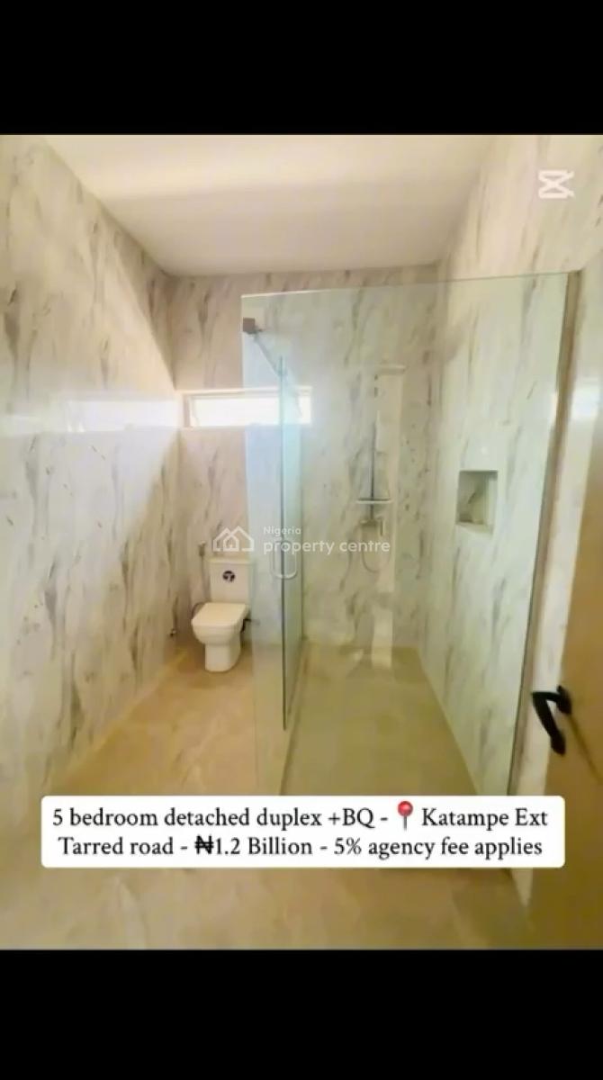 5 Bedroom Detached Duplex, Bq,, Katampe Extension, Katampe, Abuja, Detached Duplex for Sale