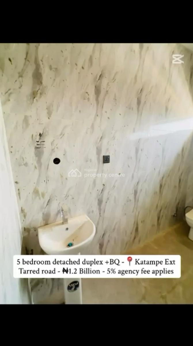 5 Bedroom Detached Duplex, Bq,, Katampe Extension, Katampe, Abuja, Detached Duplex for Sale