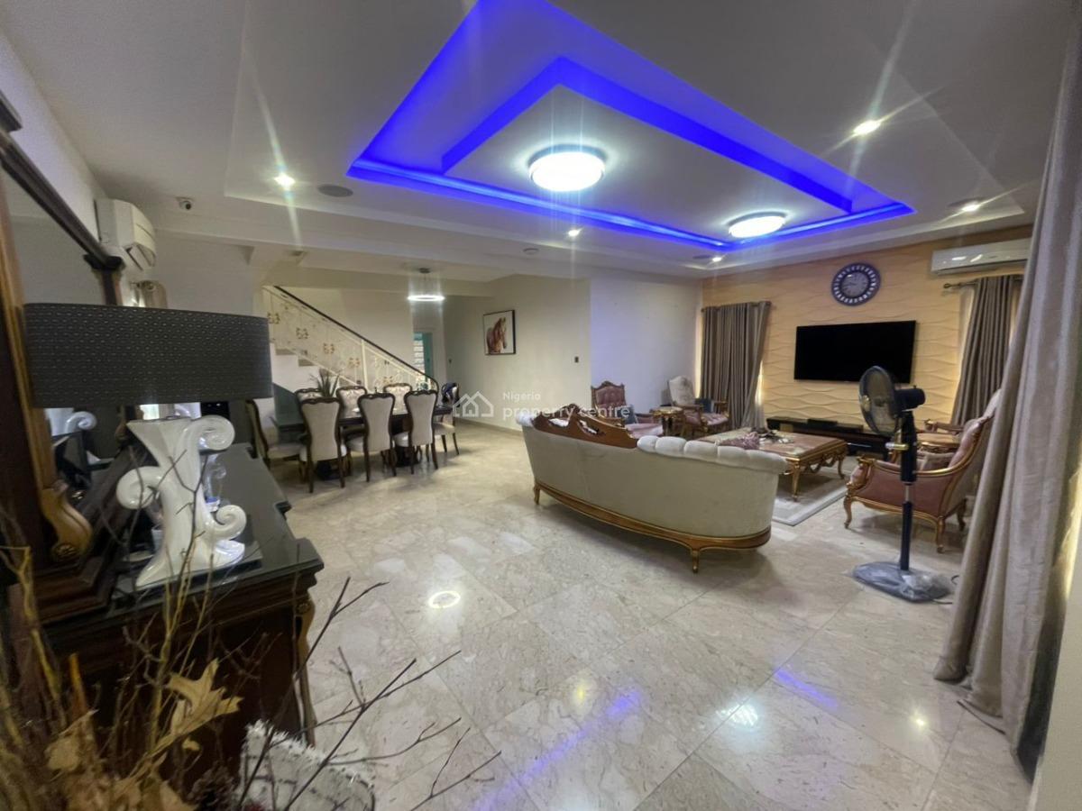 Fully Furnished 4 Bedrooms Detached House with Bq, Osapa London, Lekki, Lagos, Detached Duplex for Rent
