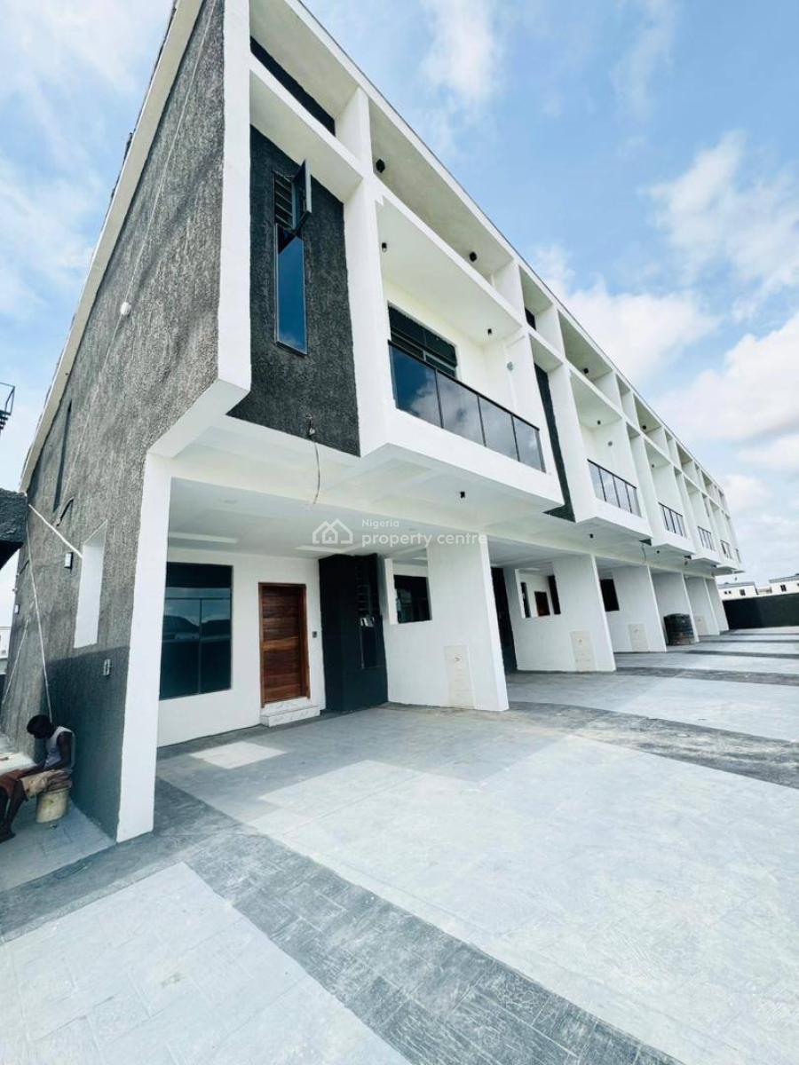 Luxury 3bedroom Terrace with Inverter, Inside a Gated Estate with Solar Inverter, Ajah, Lagos, Terraced Duplex for Rent
