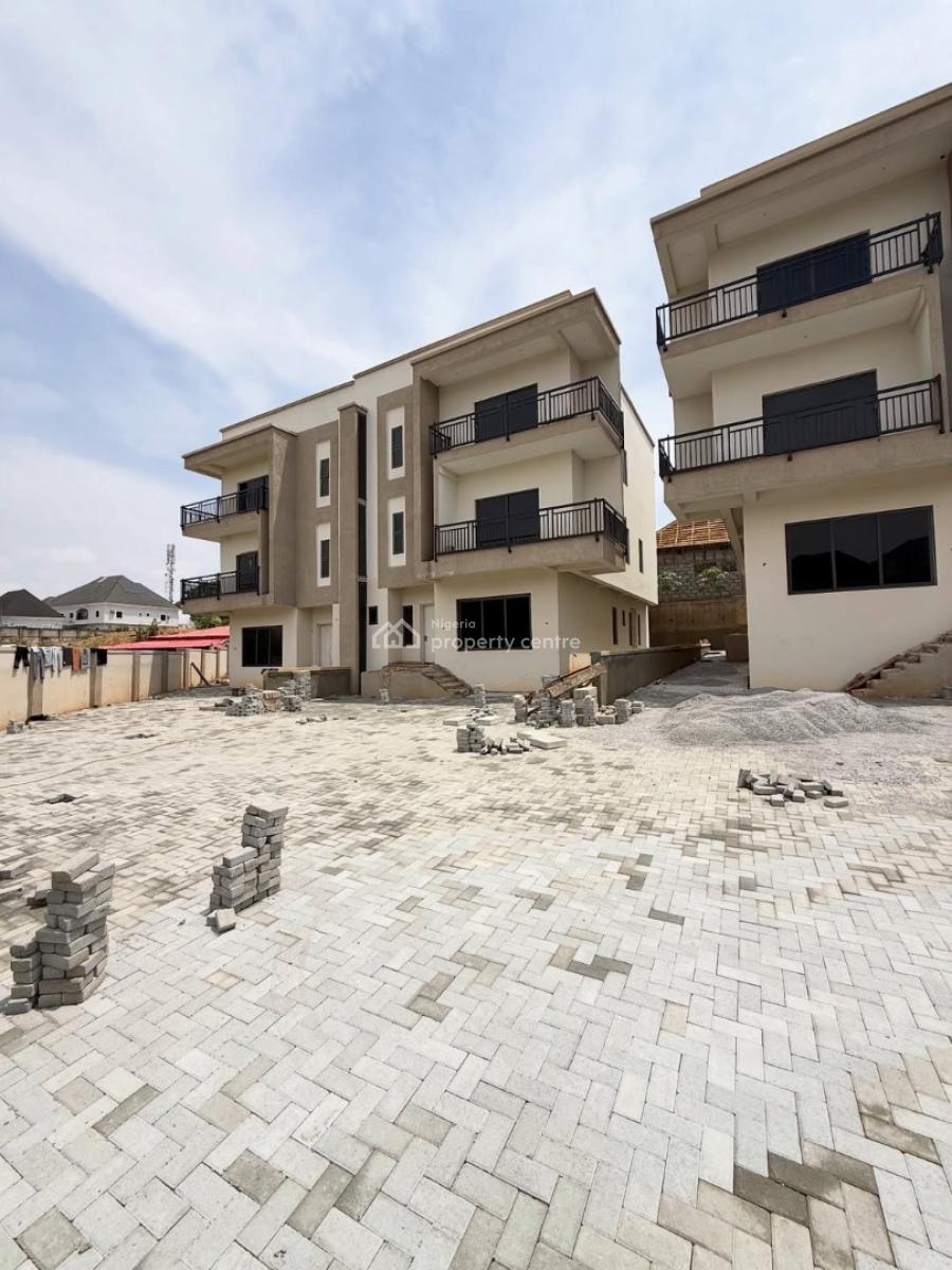 4-bedroom Semi-detached Duplex with Bq (semi Finished), Wuye, Abuja, Semi-detached Duplex for Sale