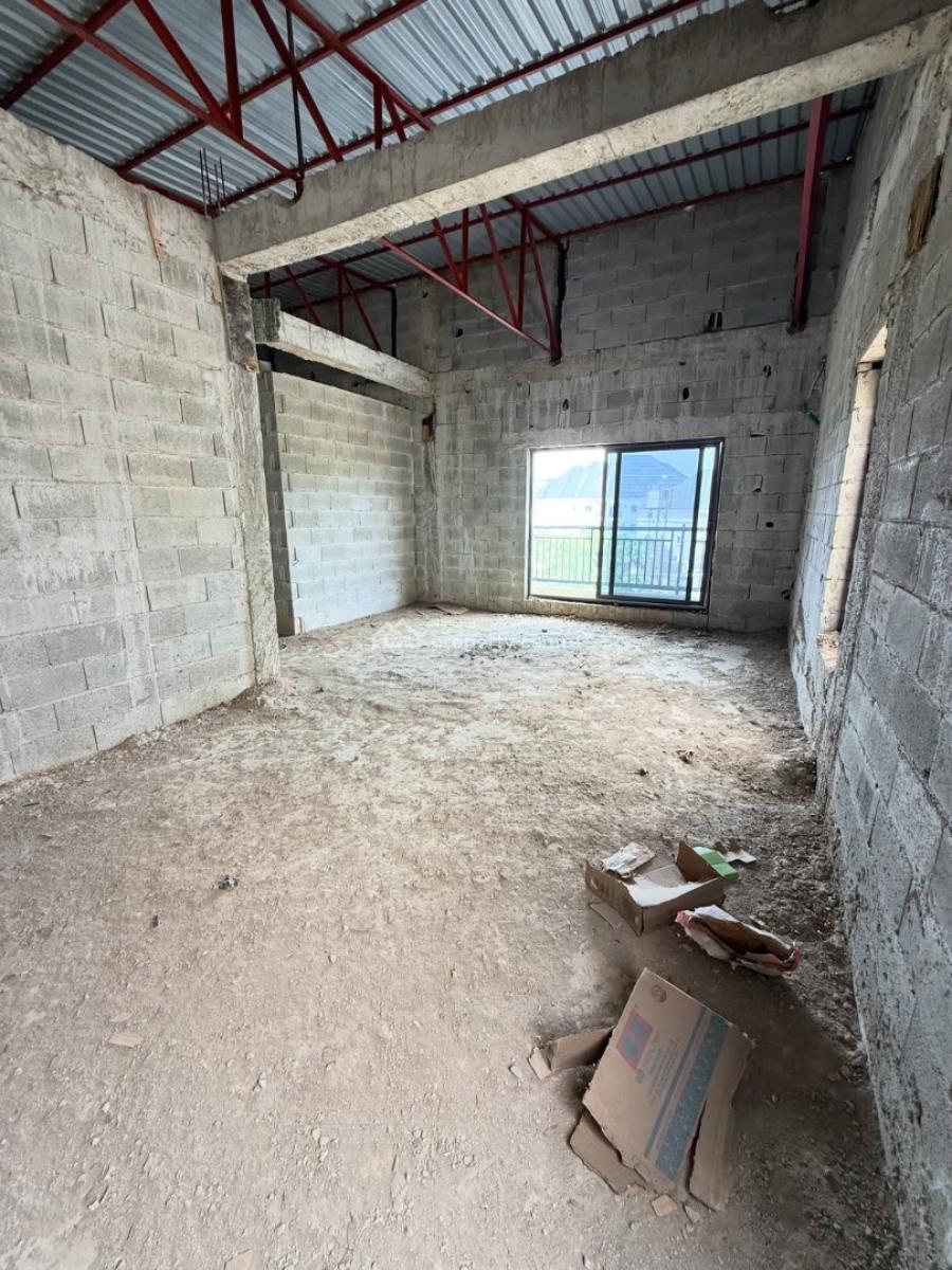 4-bedroom Semi-detached Duplex with Bq (semi Finished), Wuye, Abuja, Semi-detached Duplex for Sale