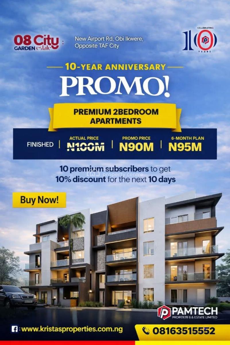 Two Bedroom Apartments, New Airport Road Obirikwere, Port Harcourt, Rivers, Block of Flats for Sale