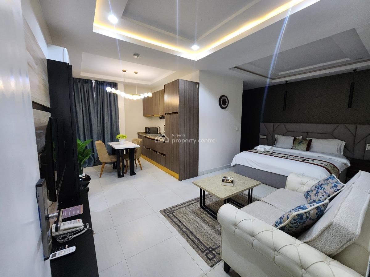 Brand New, Fully Furnished and Serviced Luxury Studio Apartment, Ebitu Ukiwe Street, Jabi, Abuja, Self Contain (single Rooms) Short Let