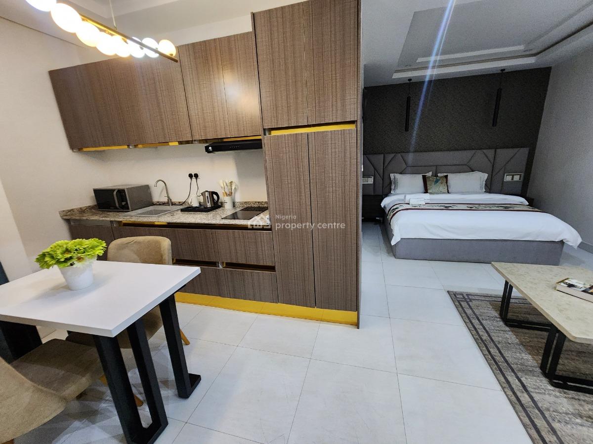 Brand New, Fully Furnished and Serviced Luxury Studio Apartment, Ebitu Ukiwe Street, Jabi, Abuja, Self Contain (single Rooms) Short Let