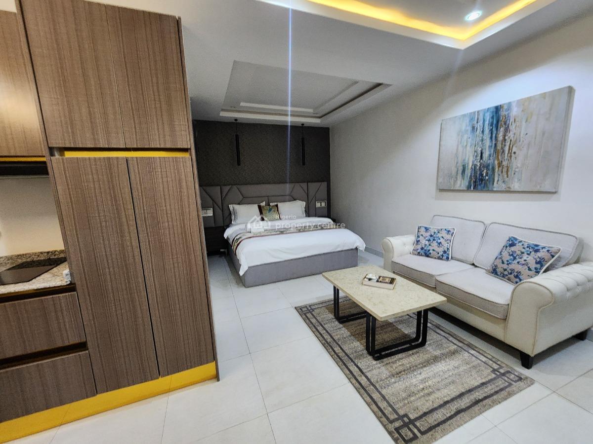 Brand New, Fully Furnished and Serviced Luxury Studio Apartment, Ebitu Ukiwe Street, Jabi, Abuja, Self Contain (single Rooms) Short Let
