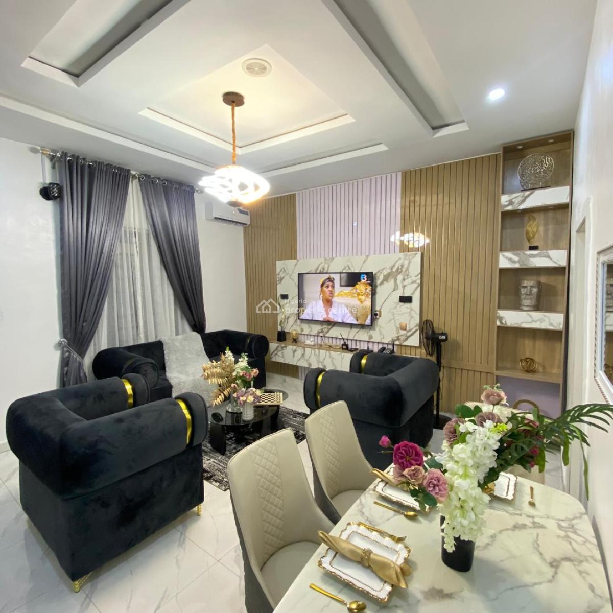 Furnished 4 Bedroom Terrace Duplex, Ample Court Ikota Gra, Ikota, Lekki, Lagos, Terraced Duplex for Rent