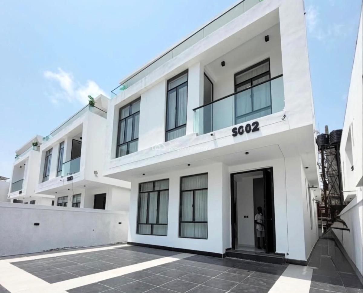 Contemporary 5 Bedroom Detached Duplex with Bq, Chevron, Lekki, Lagos, Detached Duplex for Sale
