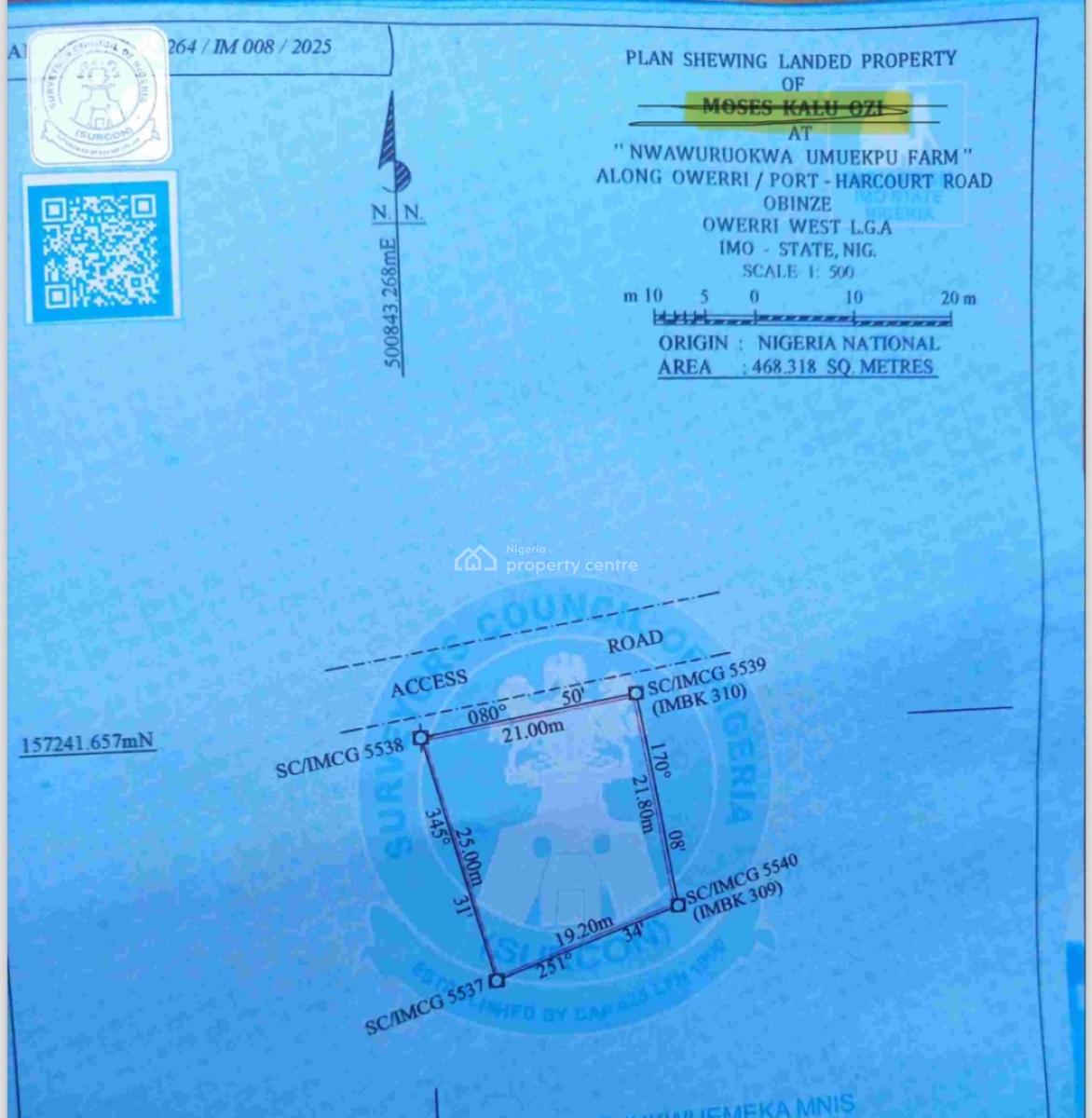 Residential Plot of Land with C of O in Owerri, Off  Headquarters Joint Task Force South East Owerri, Owerri West, Imo, Residential Land for Sale