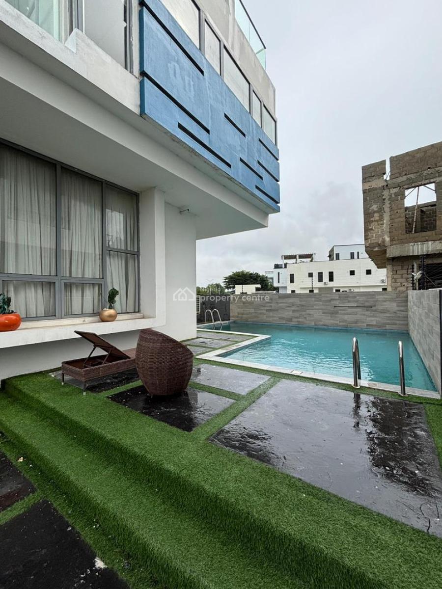 Exquisite 5 Bedrooms Duplex Fully Furnished with a Bq and a Pool, Osapa, Lekki, Lagos, Detached Duplex for Sale