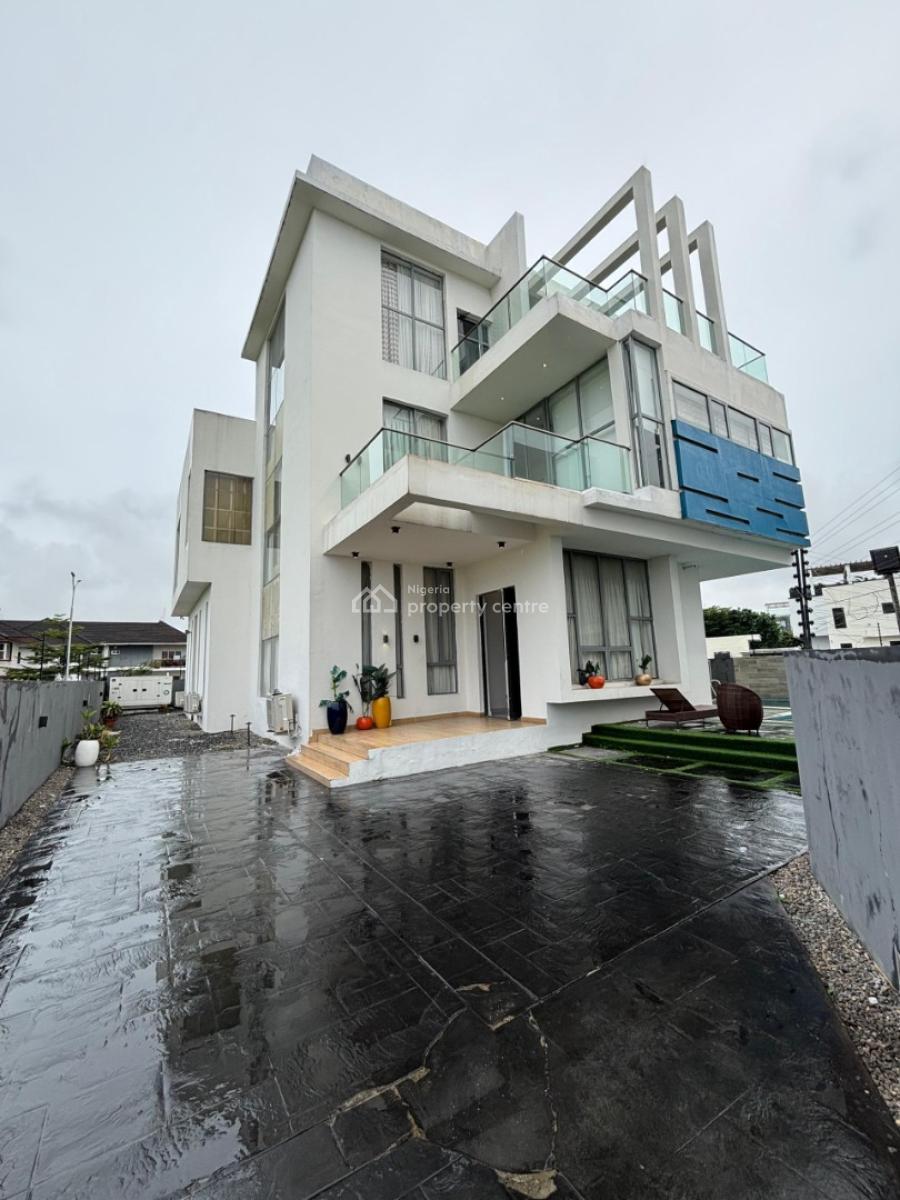 Exquisite 5 Bedrooms Duplex Fully Furnished with a Bq and a Pool, Osapa, Lekki, Lagos, Detached Duplex for Sale