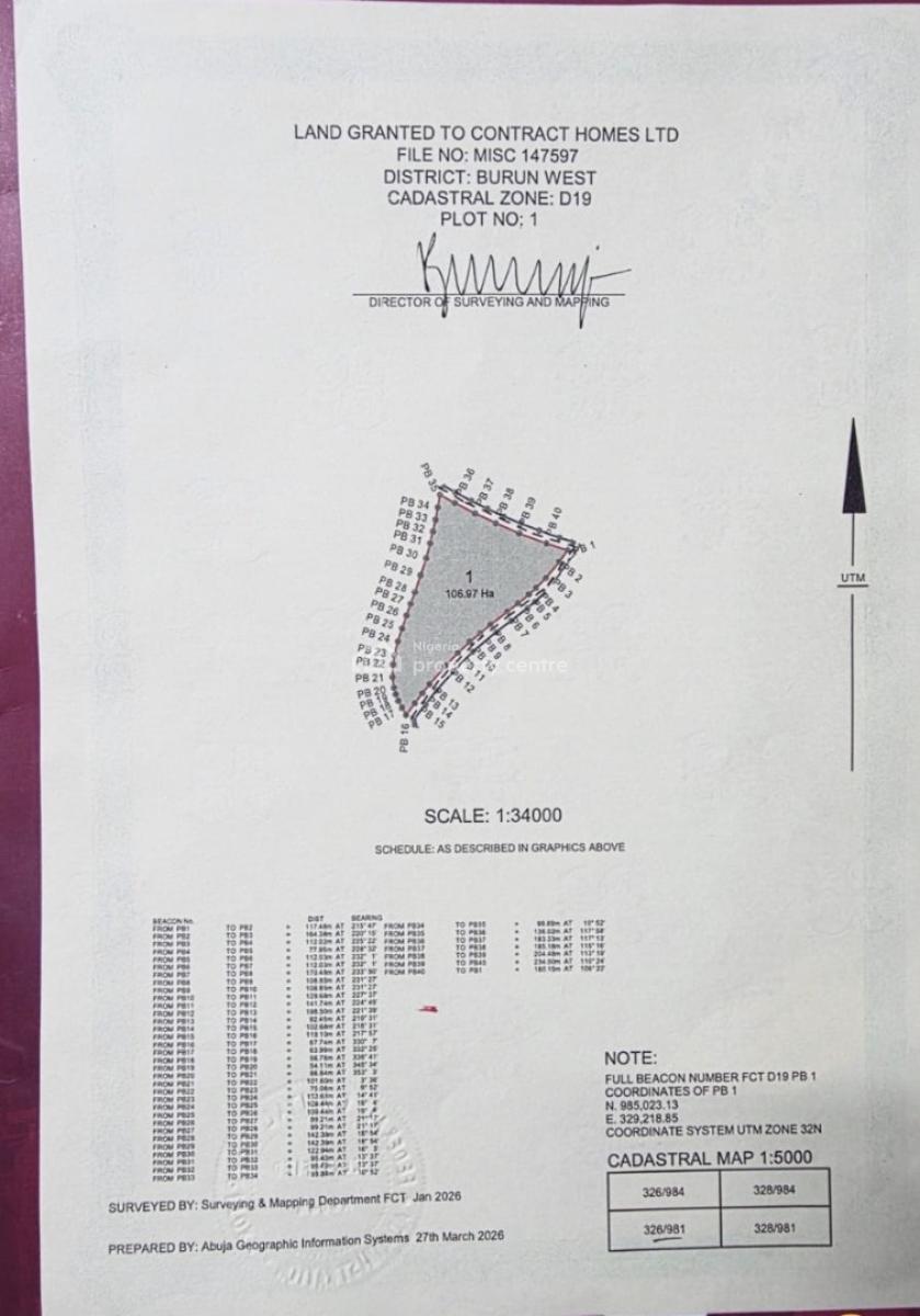 Land, Apo Hill Top, Apo, Abuja, Residential Land for Sale