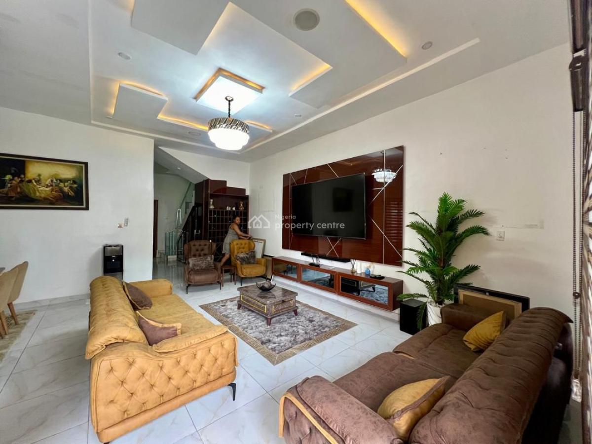 Furnished 4 Bedroom Semi Detached Duplex with Bq, Agungi, Lekki, Lagos, Semi-detached Duplex for Rent