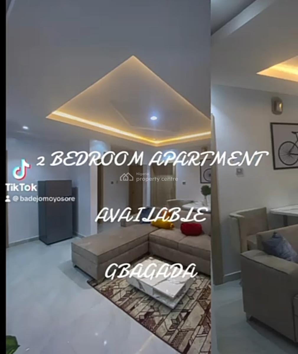 Furnished 2 Bedroom. Flat Upstairs, Located* in a Highly Secure Call-in Estate (josdat Estate), Soluyi,, Gbagada, Lagos, Flat / Apartment for Rent