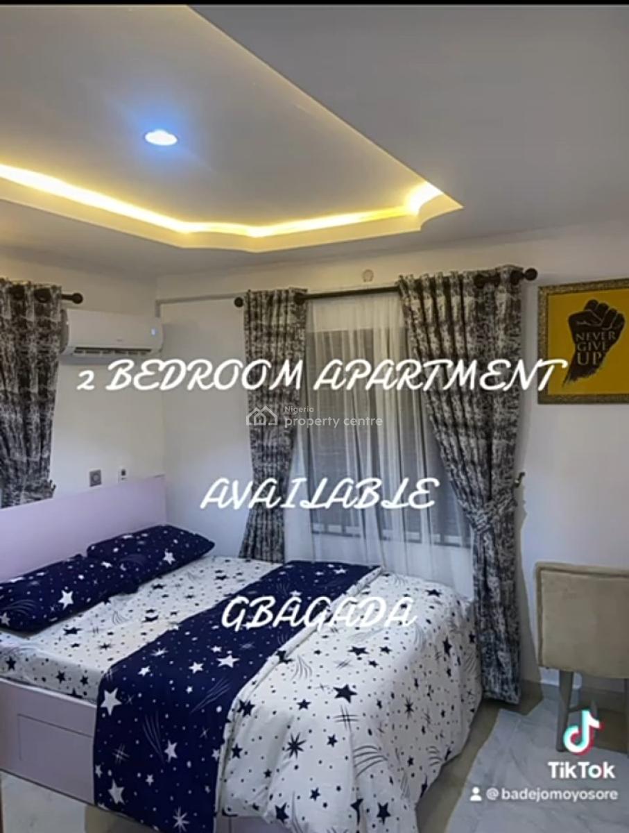 Furnished 2 Bedroom. Flat Upstairs, Located* in a Highly Secure Call-in Estate (josdat Estate), Soluyi,, Gbagada, Lagos, Flat / Apartment for Rent