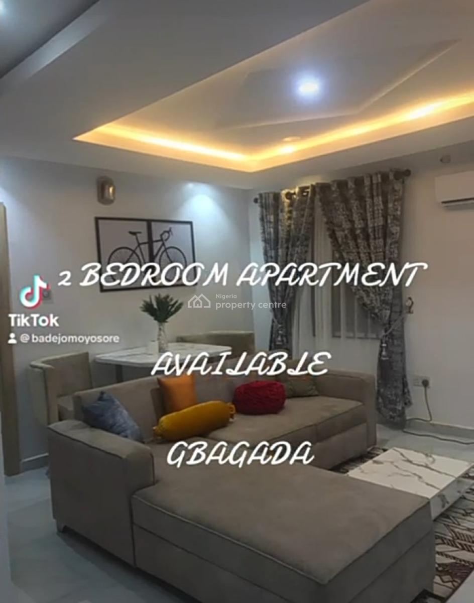 Furnished 2 Bedroom. Flat Upstairs, Located* in a Highly Secure Call-in Estate (josdat Estate), Soluyi,, Gbagada, Lagos, Flat / Apartment for Rent