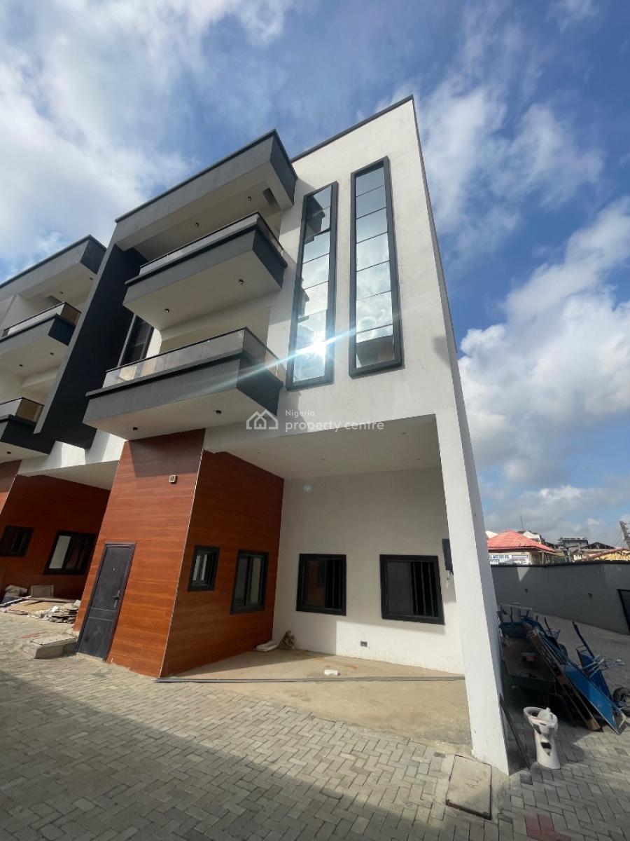 Newly Built 4-bedroom Terrace House with Bq (3 Floors), Allen, Ikeja, Lagos, Terraced Duplex for Rent