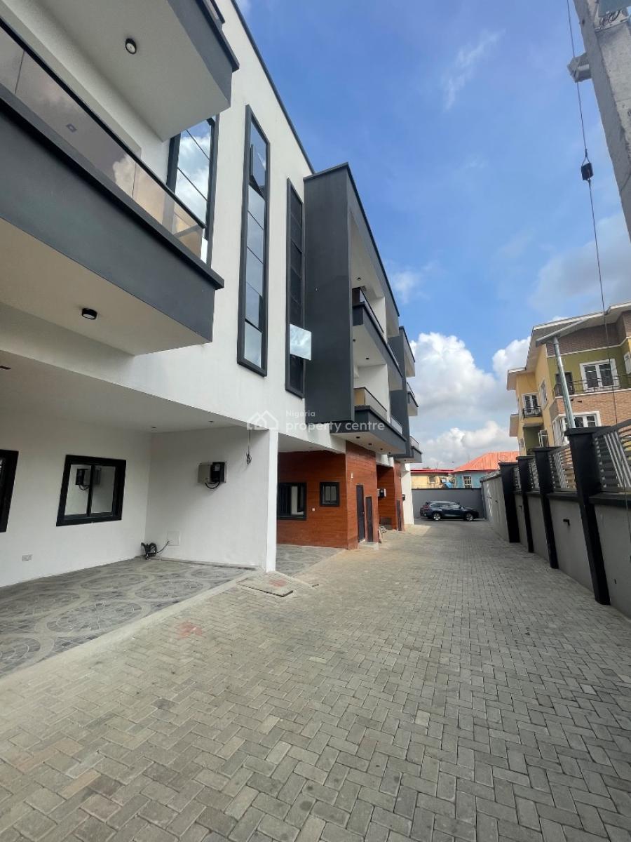 Newly Built 4-bedroom Terrace House with Bq (3 Floors), Allen, Ikeja, Lagos, Terraced Duplex for Rent