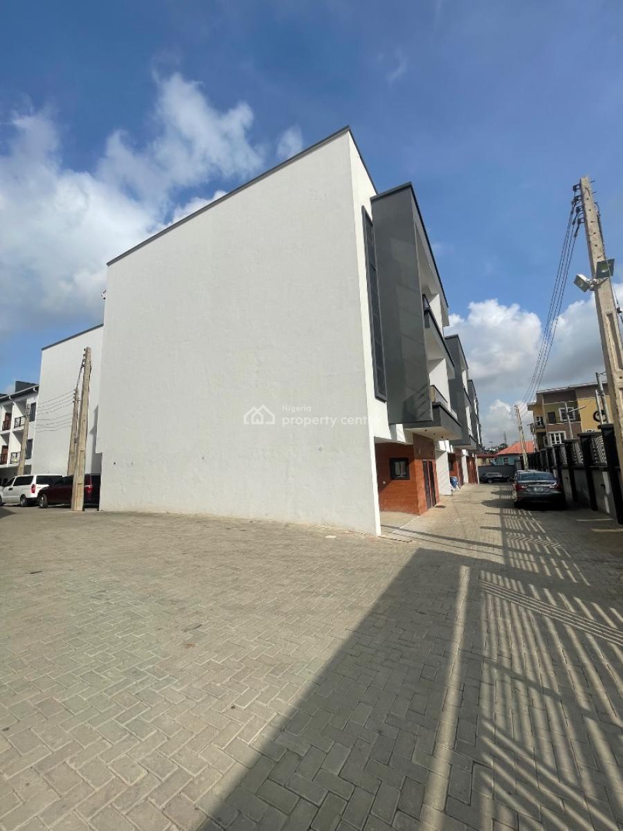 Newly Built 4-bedroom Terrace House with Bq (3 Floors), Allen, Ikeja, Lagos, Terraced Duplex for Rent