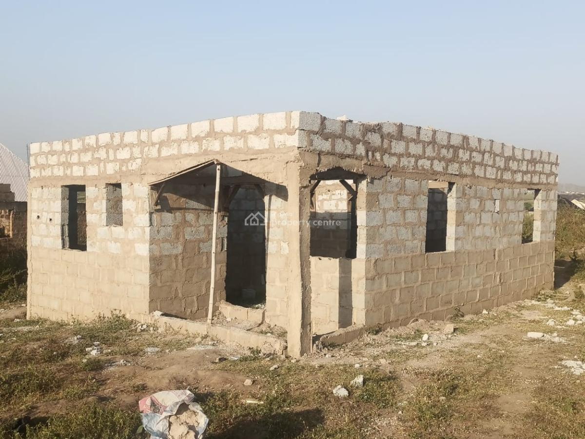 3 Bedroom Carcass Detached Bungalow on an Individual Land, Kango, Kuje, Abuja, Detached Bungalow for Sale