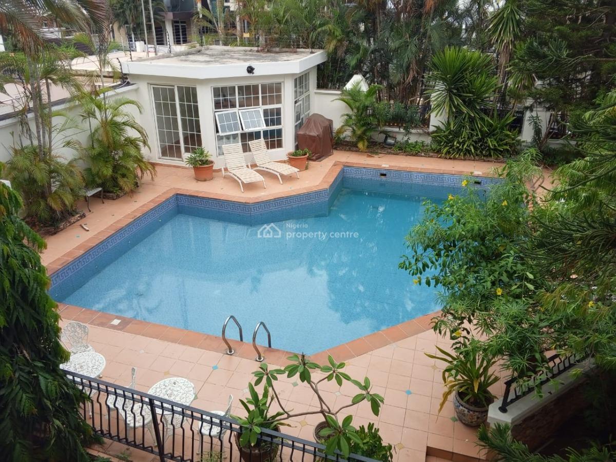 Spacious 3 Bedrooms Apartment with Bq Central Swimming Pool, Banana Island, Ikoyi, Lagos, Flat / Apartment for Rent