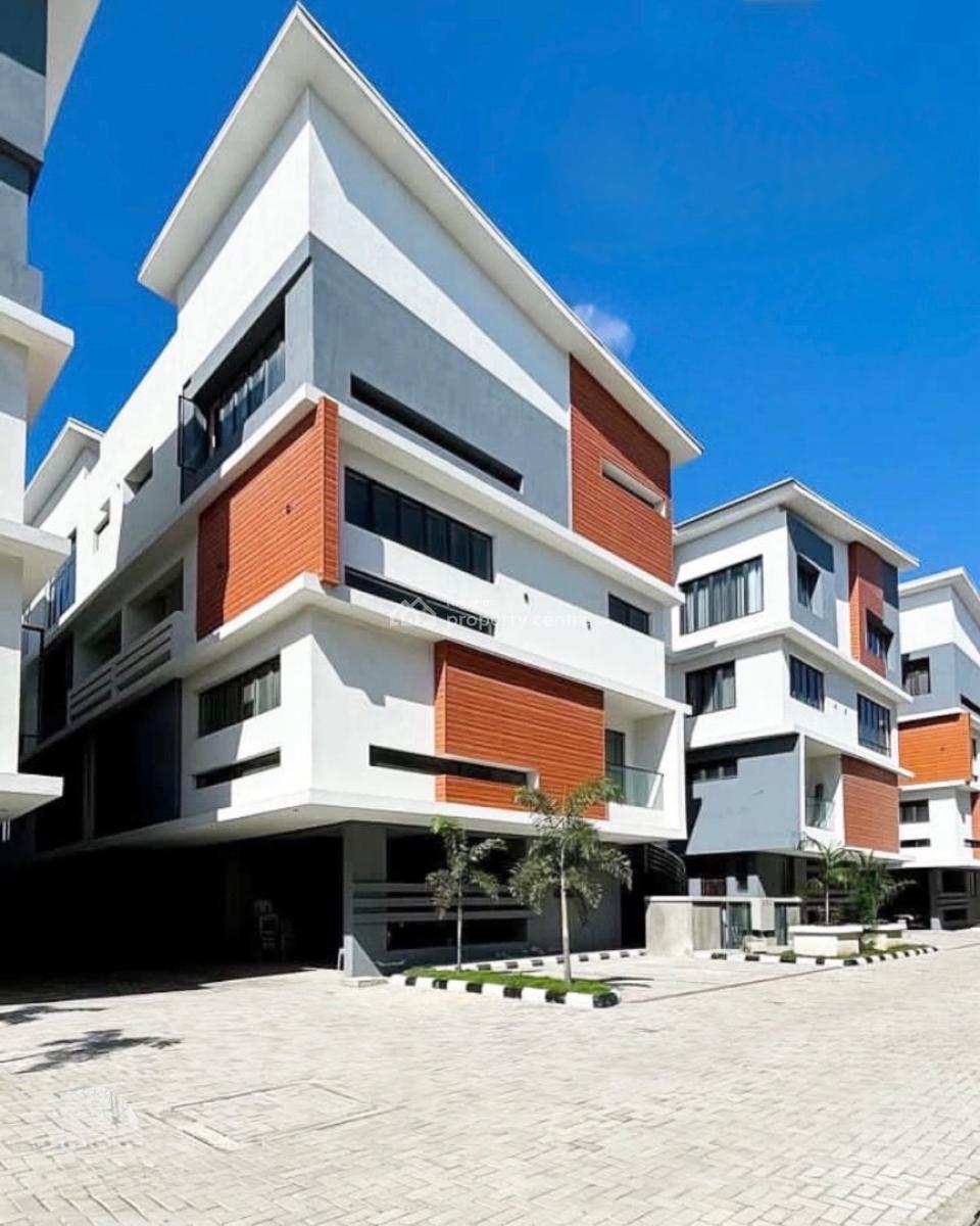 4 Bedroom Terrace with Bq, 4 Bedroom Duplex with Pool and Gym in a Secured Estate, Lekki Phase 1, Lekki, Lagos, Terraced Duplex for Rent