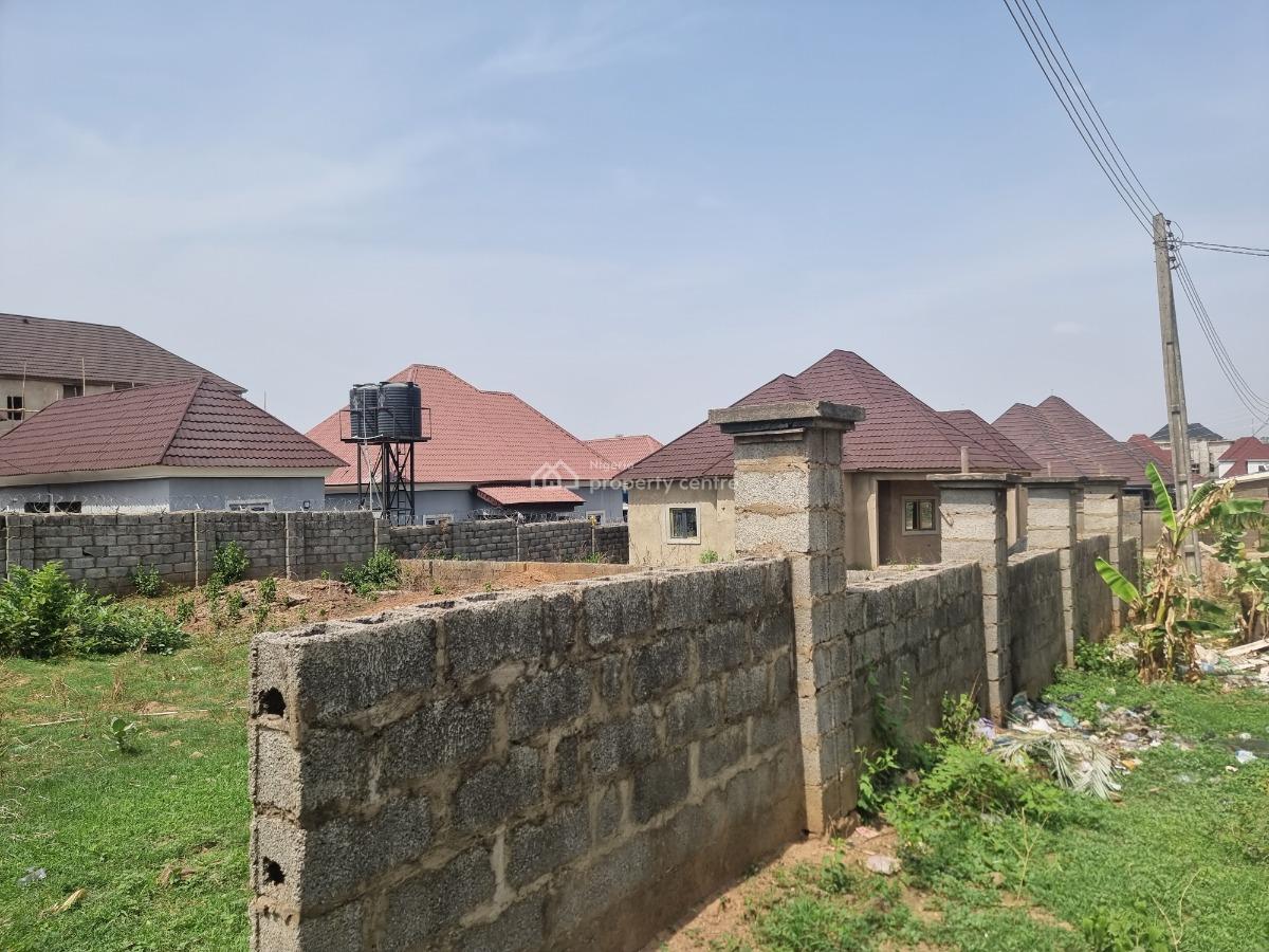 Bungalow Plot Fenced with Borehole and Soakaway, Off Von Road Lugbe, Lugbe District, Abuja, Residential Land for Sale