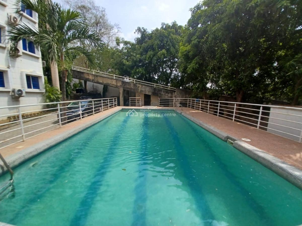 New Serviced & Partially Furnished 1-bedroom Penthouse + Pool, Wuse 2, Abuja, Flat / Apartment for Rent