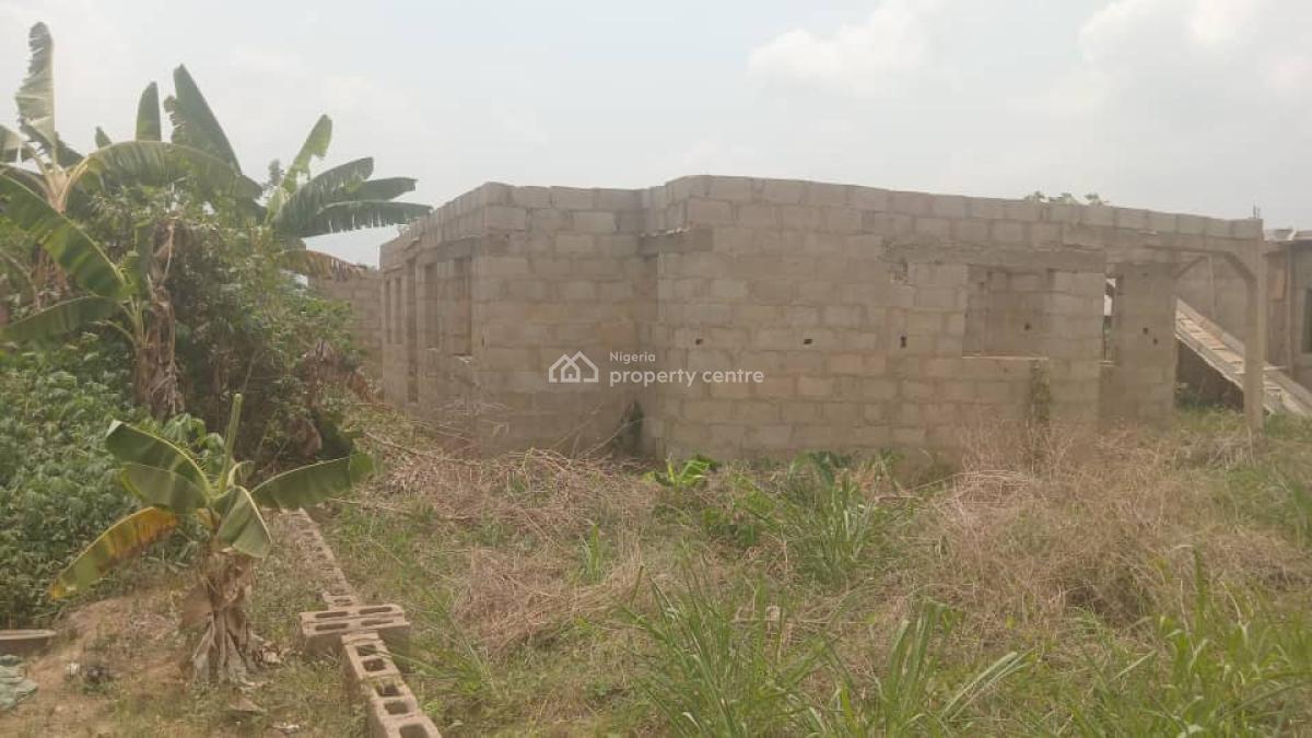 a Plot of Land with Uncompleted 3 Bedroom Flat, Oke Eri Estate, Oba-ile, Akure, Ondo, Mixed-use Land for Sale