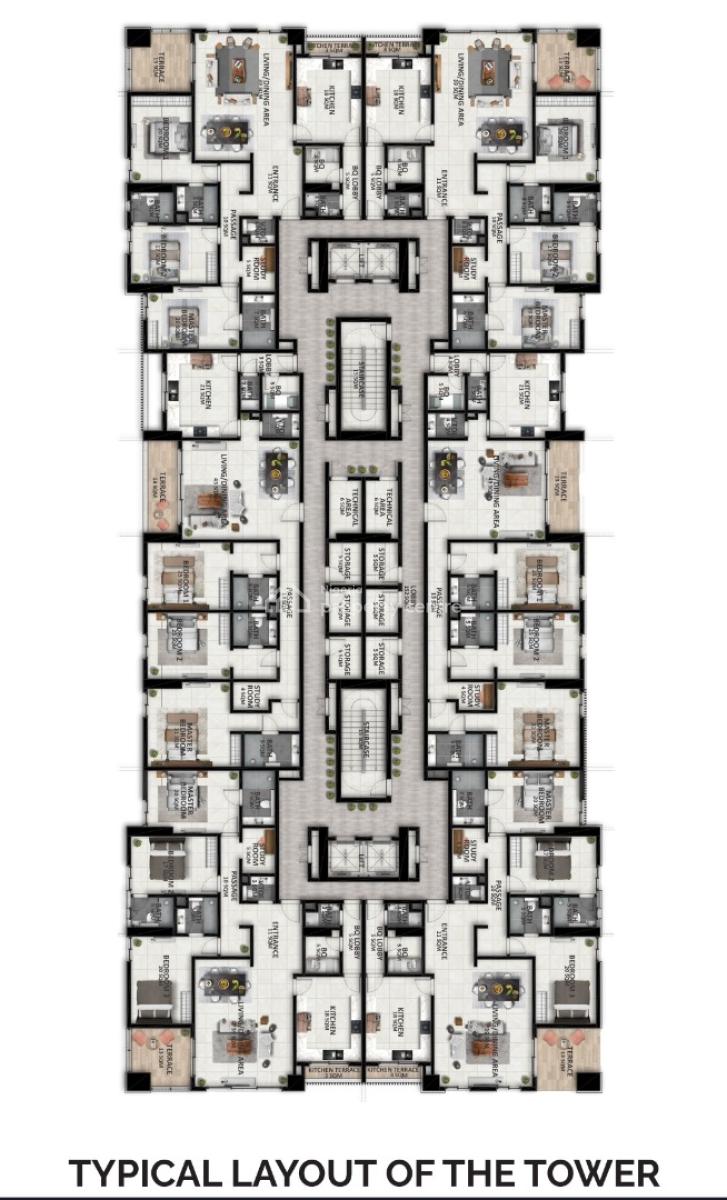 Eko Atlantic City Luxury 2 Bedroom Apartment, Kuramo Waters, Eko Pearl Towers,, Eko Atlantic City, Lagos, Block of Flats for Sale