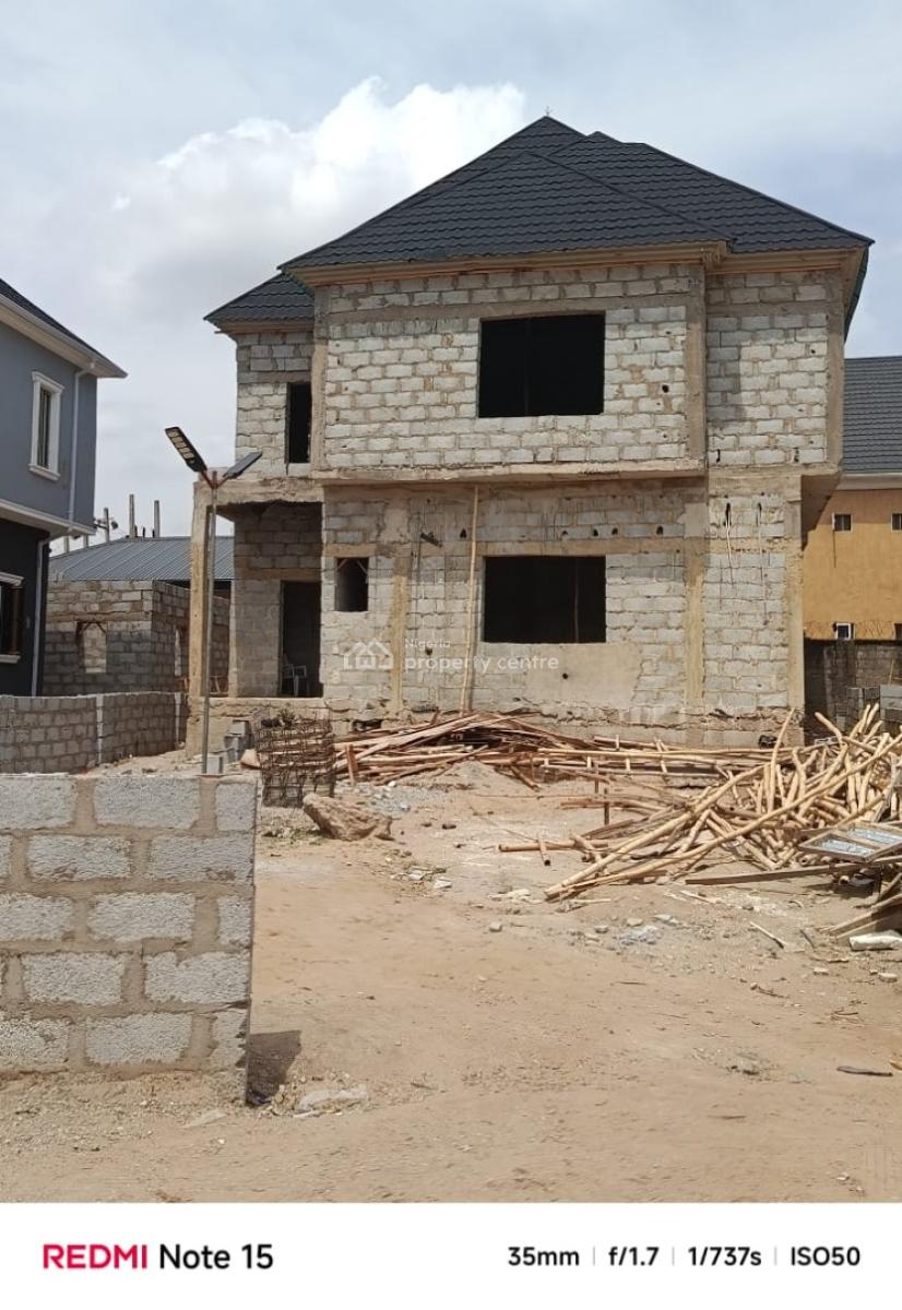 a 4-bedroom Detached Duplex at Carcass., Sabon Lugbe, Lugbe District, Abuja, House for Sale