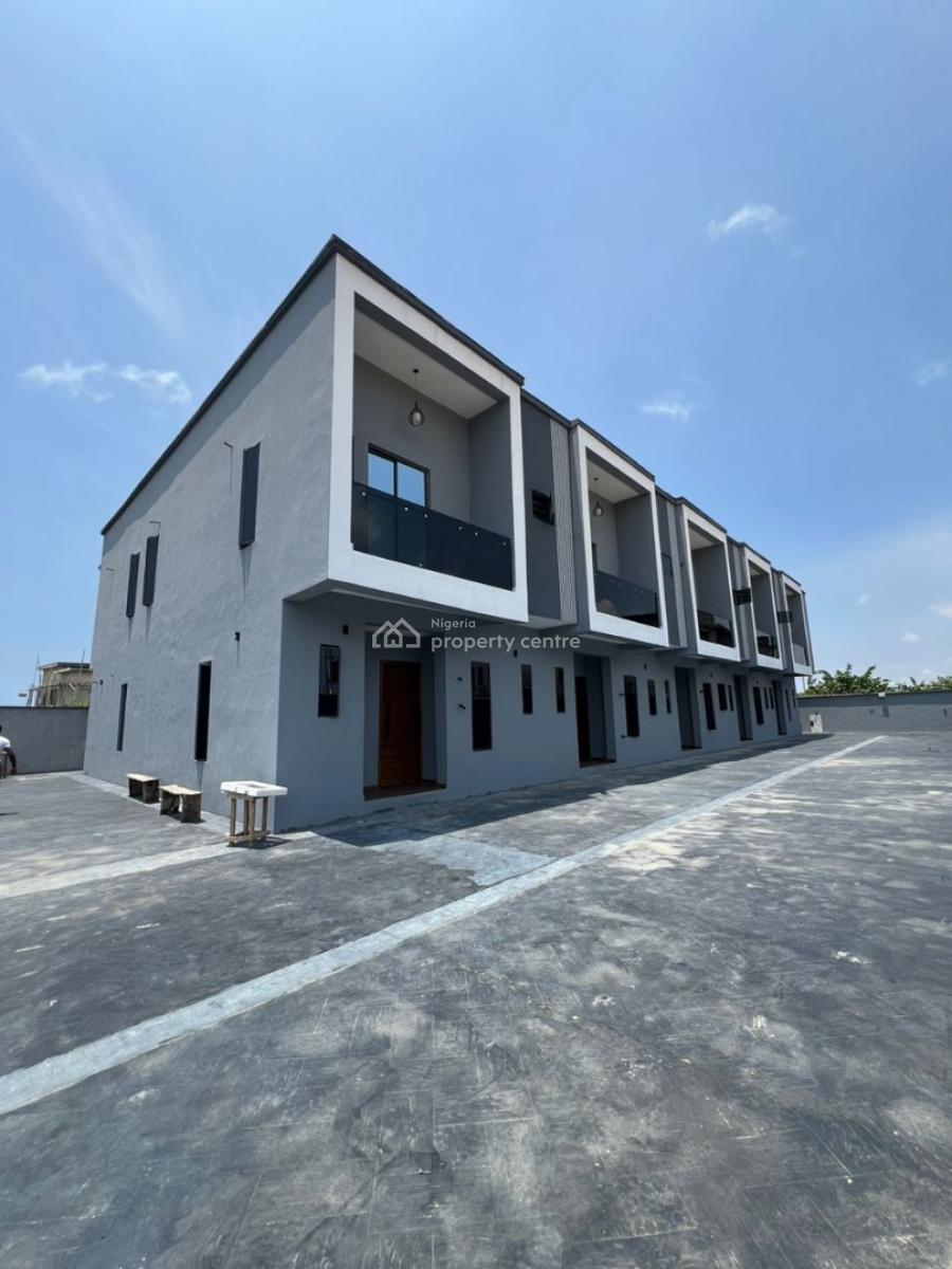 Elegant Newly Built 4 Bedroom Terrace Duplex with Bq in a Secure Estate, Abraham Adesanya, Ajah, Lagos, Terraced Duplex for Sale