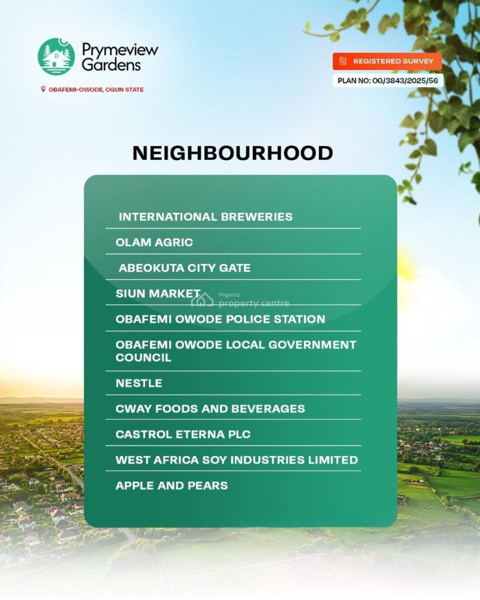 Affordable Land with Flexible Building Plans in a Serene Estate, Prymeview Gardens, Obafemi Owode, Ogun, Mixed-use Land for Sale