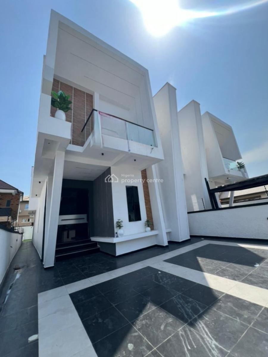 Stunning Newly Built 5 Bedroom Fully Detached Duplex with Bq & Pool, Abraham Adesanya, Ajah, Lagos, Detached Duplex for Sale