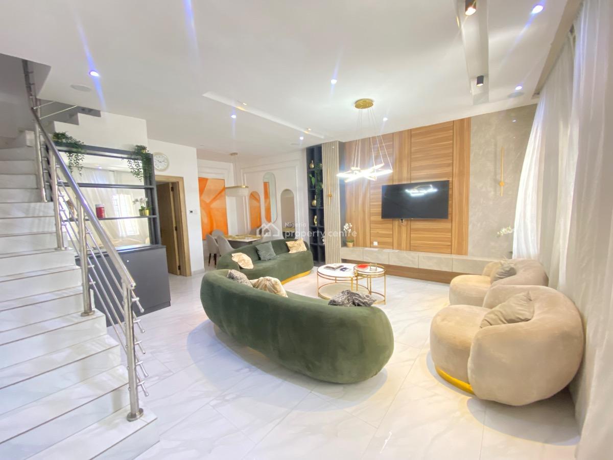 Exquisite Fully Furnished 4 Bedroom Terraced Duplex, Ikate, Lekki, Lagos, Terraced Duplex for Rent