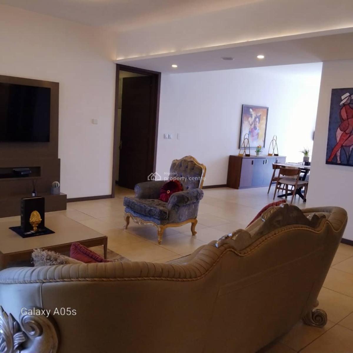 Luxury Furnished 3 Bedroom Apartment with Bq in a High-rise Building, Odd Adeola Odeku, Victoria Island (vi), Lagos, Flat / Apartment for Rent