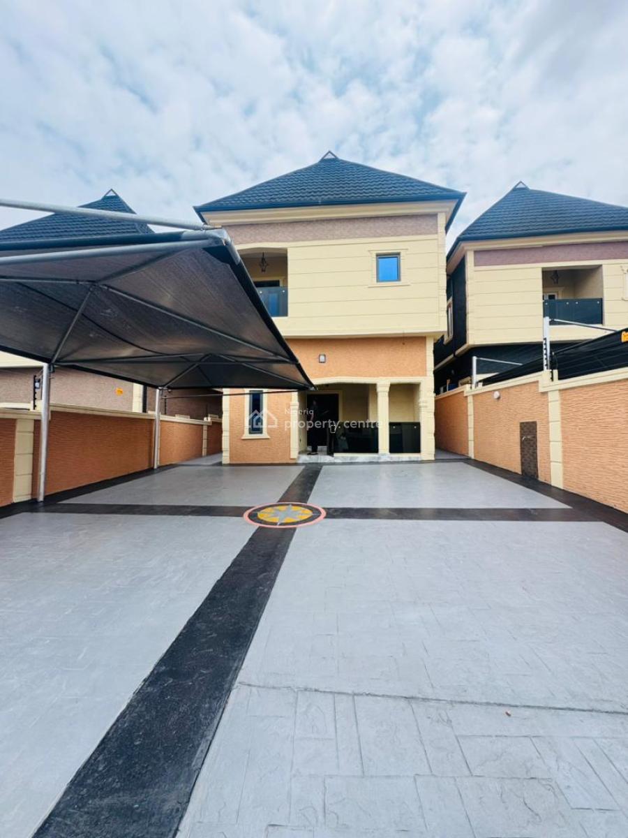 Newly Built 4-bedroom Fully Detached Duplex with Bq, Elegantly Designed Home with Bq in a Secured Estate, Ogba, Ikeja, Lagos, Detached Duplex for Sale