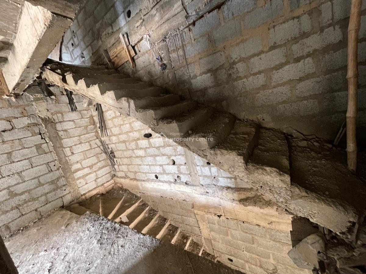 Luxurious 4 Bedroom Terrace Semi Finished Duplex with Bq, Behind Shafa Filling Station and Capital Hub, Mabushi, Abuja, Terraced Duplex for Sale