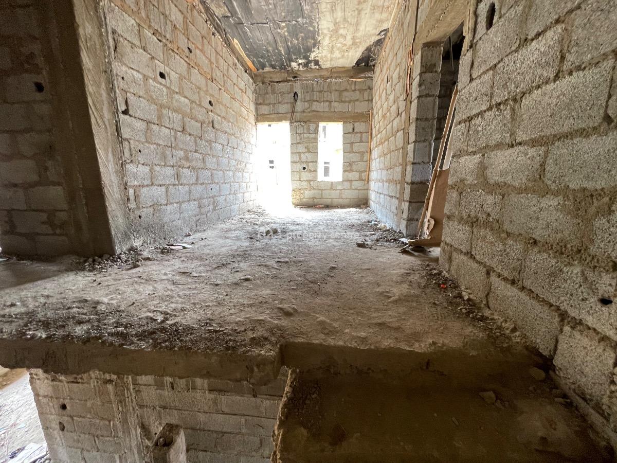 Luxurious 4 Bedroom Terrace Semi Finished Duplex with Bq, Behind Shafa Filling Station and Capital Hub, Mabushi, Abuja, Terraced Duplex for Sale