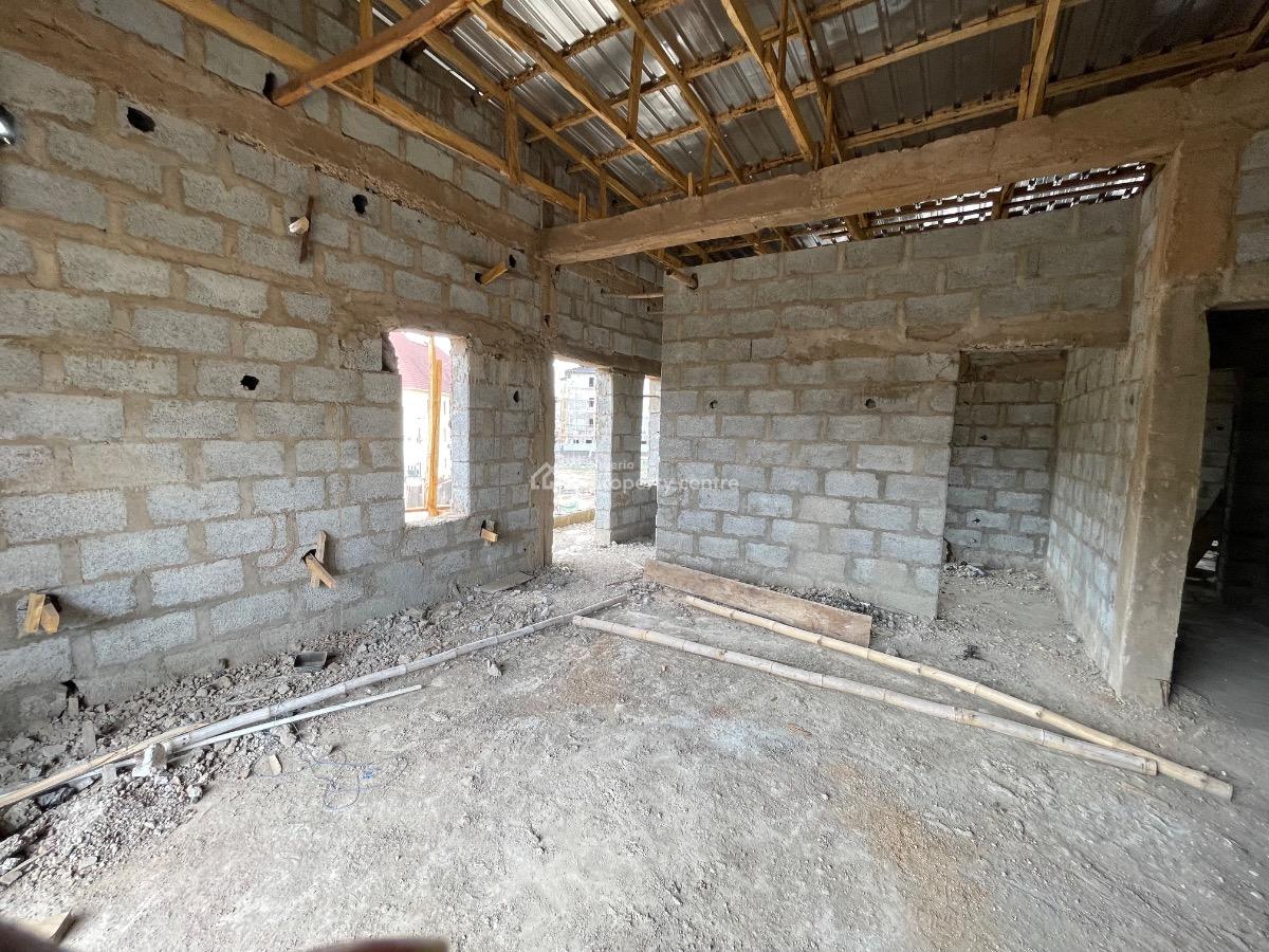 Luxurious 4 Bedroom Terrace Semi Finished Duplex with Bq, Behind Shafa Filling Station and Capital Hub, Mabushi, Abuja, Terraced Duplex for Sale