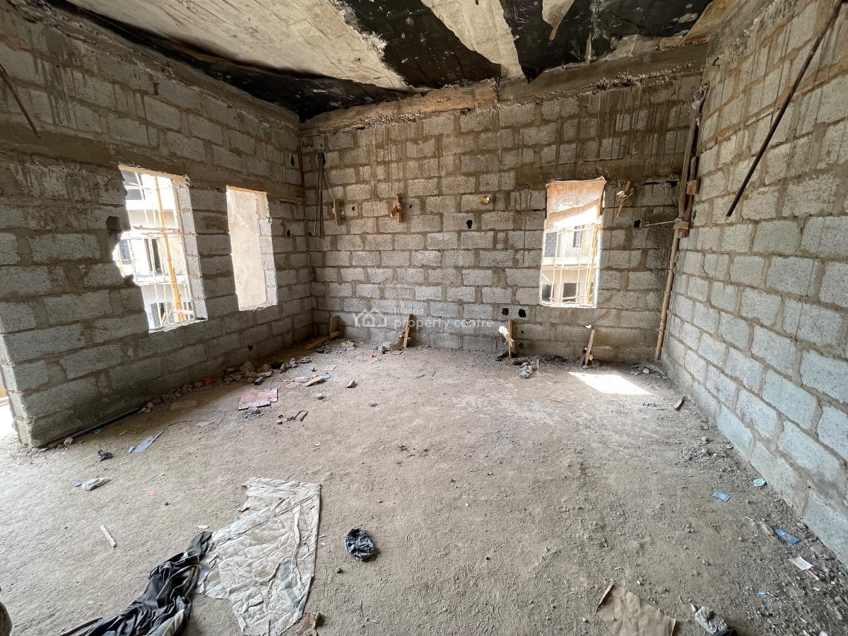 Luxurious 4 Bedroom Terrace Semi Finished Duplex with Bq, Behind Shafa Filling Station and Capital Hub, Mabushi, Abuja, Terraced Duplex for Sale