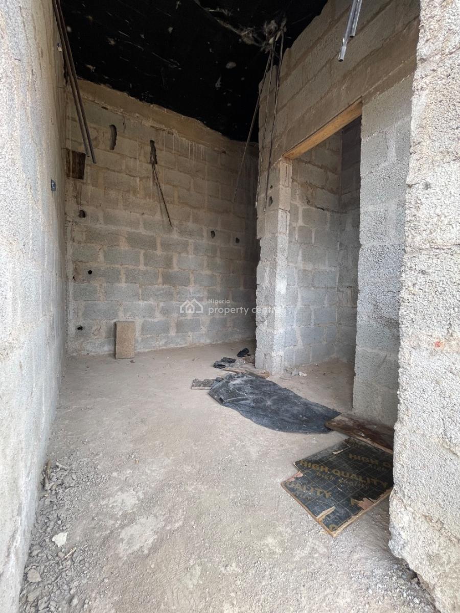 Luxurious 4 Bedroom Terrace Semi Finished Duplex with Bq, Behind Shafa Filling Station and Capital Hub, Mabushi, Abuja, Terraced Duplex for Sale