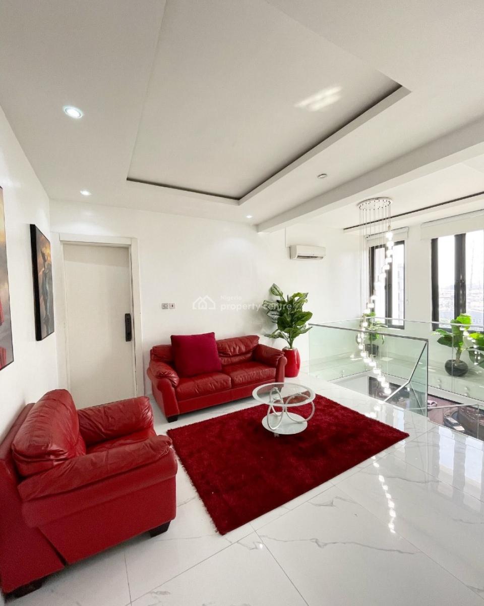Furnished 3 Bedroom Maisonette Penthouse with Bq, Well Built 3 Bedroom Maisonette with Spacious Rooms and a City View, Lekki Phase 1, Lekki, Lagos, Flat / Apartment for Rent
